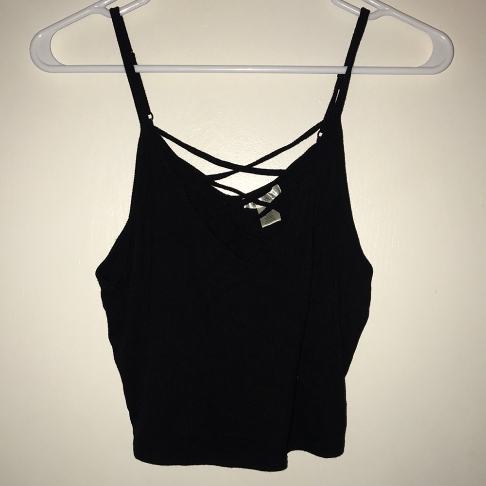 Black crop top